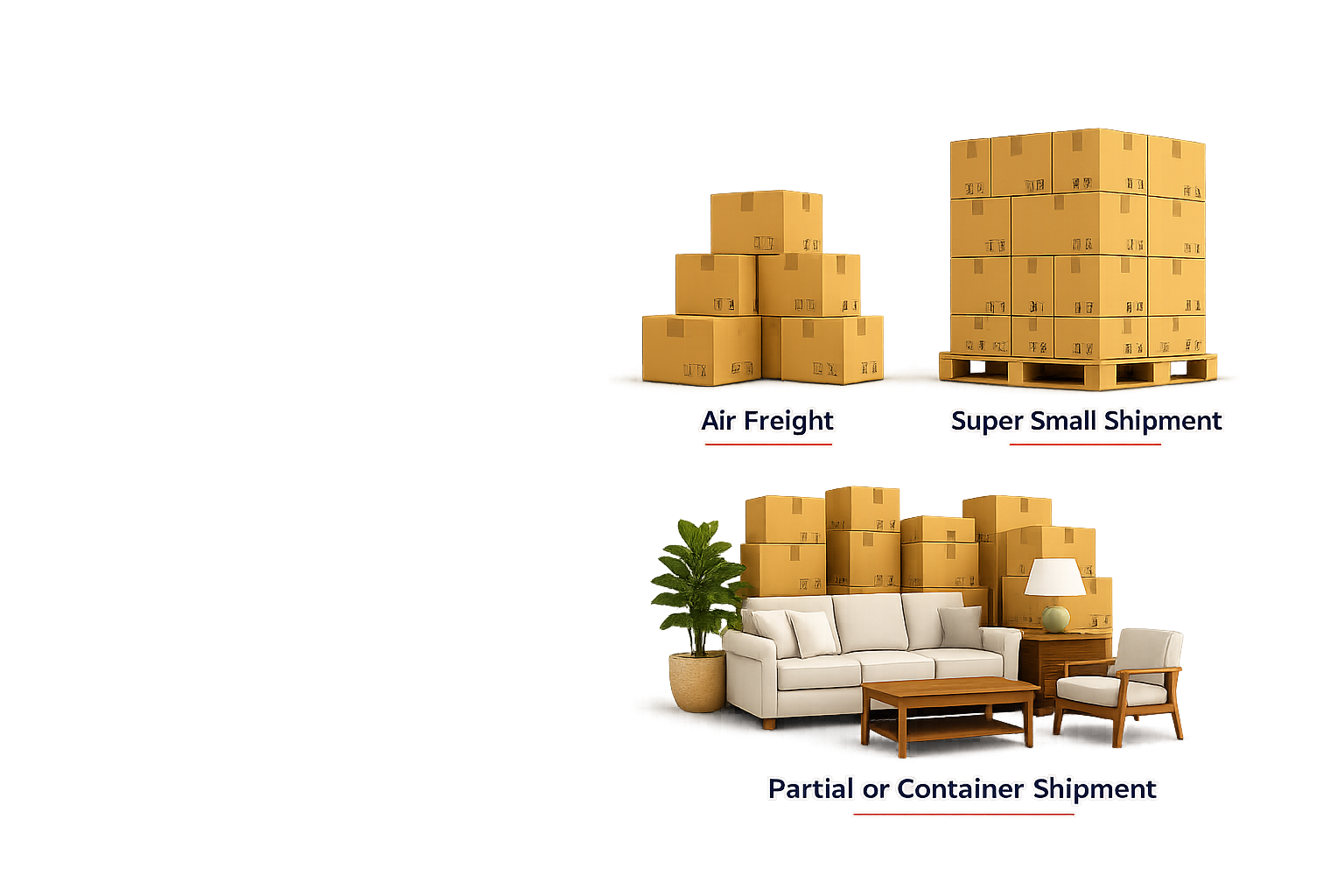 Shipping options from North America to Israel